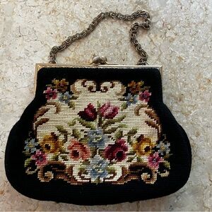 Vintage needle point purse